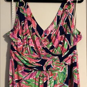 Lilly Maxi- Lobster on Navy